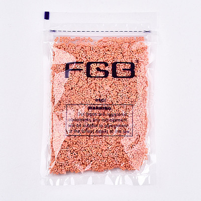 FGB 2-Hole Glass Seed Beads LS-X-SEED-S031-S-SQ50FR-1