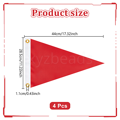 Polyester Marine Signal Flag AJEW-WH0485-77C-1