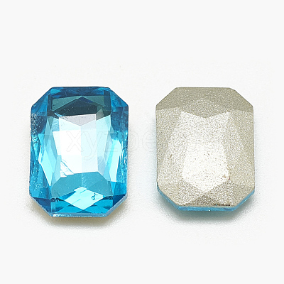 Pointed Back Glass Rhinestone Cabochons RGLA-T079-6x8mm-12-1
