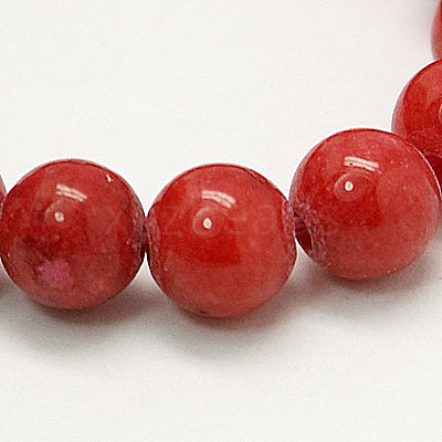 Natural Mashan Jade Round Beads Strands G-D263-6mm-XS04-1