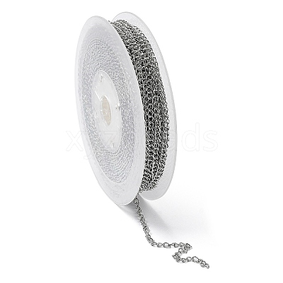 Tarnish Resistant 304 Stainless Steel Cable Chains CHS-H017-01P-20M-1