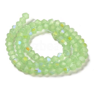 Imitation Jade Electroplate Glass Beads Strands EGLA-A039-J6mm-L01-1