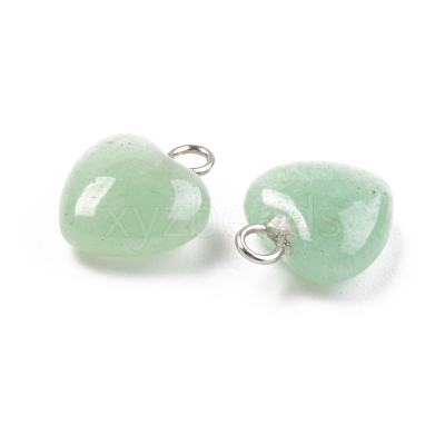 Natural Green Aventurine Charms G-T132-005B-1