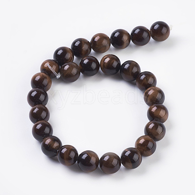Natural Red Tiger Eye Beads Strands G-C076-8mm-1D-1