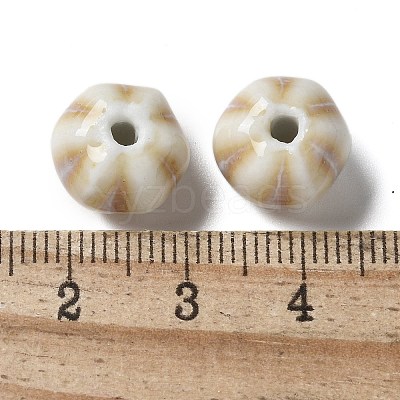 Vintage Porcelain Pumpkin Beads PORC-L080-H08-1