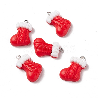 Christmas Theme Opaque Resin Pendants FIND-E025-18-1