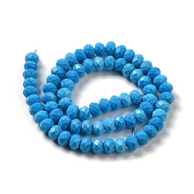 Dyed Natural Howlite Beads Strands G-G023-A01-01B-1