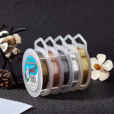 Round Copper Wire for Jewelry Making CWIR-BC0004-0.2mm-04-1