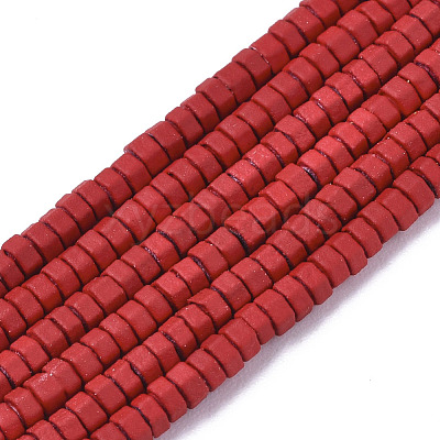 Spray Painted Non-magnetic Synthetic Hematite Beads Strands G-R468-02A-07-1