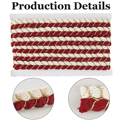 Polyester & Cotton Ribbon OCOR-WH20001-63B-1