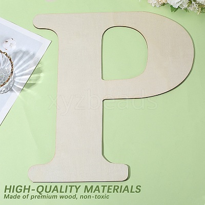 Letter Unfinished MDF Sheets WOOD-WH20012-008P-1