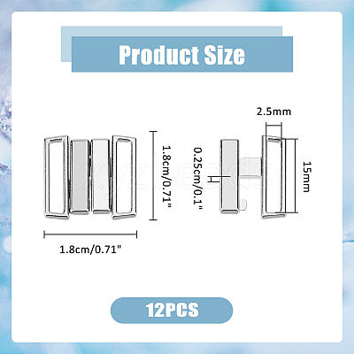12Pcs Alloy Bikini Clips FIND-FH0009-36-1