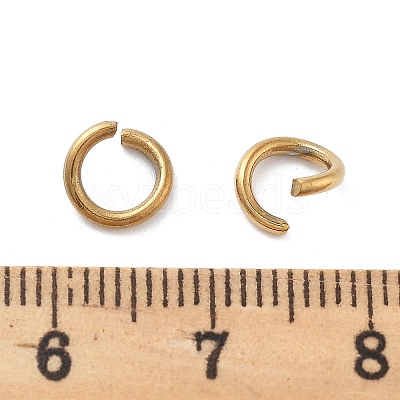 Ion Plating(IP) 304 Stainless Steel Open Jump Rings for Chainmaille Weaves STAS-M081-01G-05-1