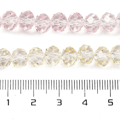 Transparent Painted Glass Beads Strands DGLA-A034-T8mm-A25-1