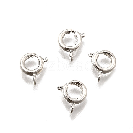 Eco-friendly Brass Spring Ring Clasps KK-D082-01F-S-1