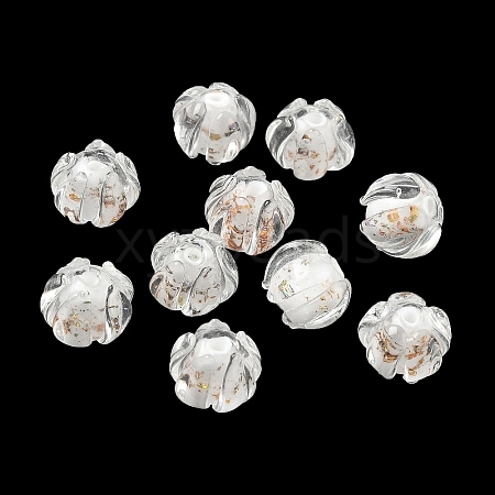 Handmade Gold Foil Lampwork Beads LA-CBABC67-01C-1