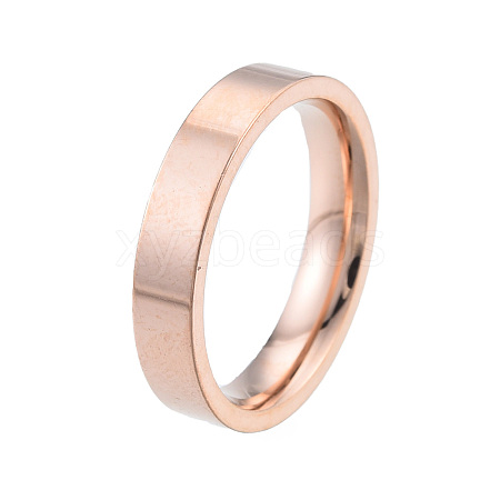 201 Stainless Steel Plain Band Ring for Women RJEW-N043-12RG-1