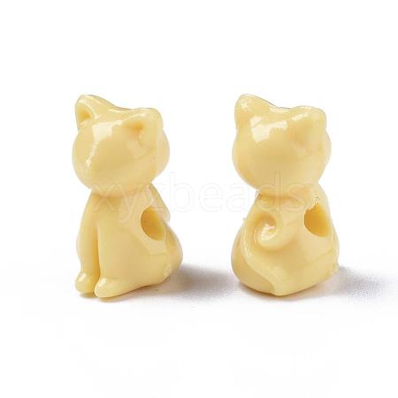 Opaque Acrylic Kitten Beads MACR-S830-02A-1