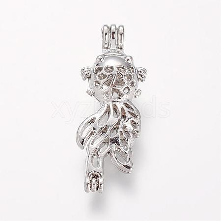 Alloy Locket Pendants PALLOY-S094-46P-1