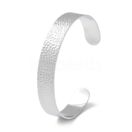 304 Stainless Steel Cuff Bangles for Women BJEW-Z078-11P-1