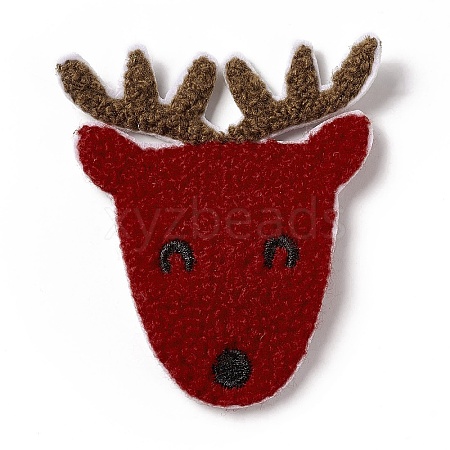 Christmas Reindeer Cloth Snap Hair Clips PHAR-G003-08-1