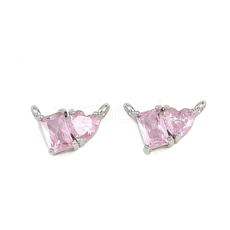 Brass Pave Cubic Zirconia Charms CU-CBA6A75-04P-01-1