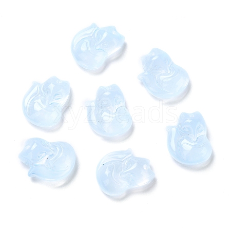 Electroplate Glass Cabochons EGLA-D007-04G-1