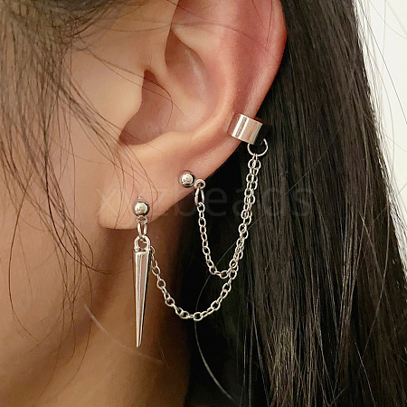 1 Pcs Alloy Cuff Earrings for Women WG0D93E-26-1