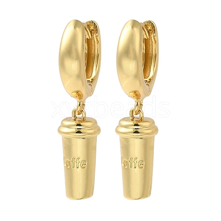 Rack Plating Brass Hoop Earrings EJEW-B062-46G-1