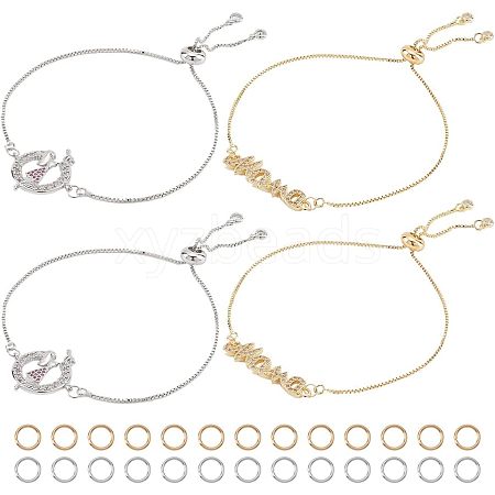  12Pcs Brass Box Chain Bracelet KK-NB0002-62-1