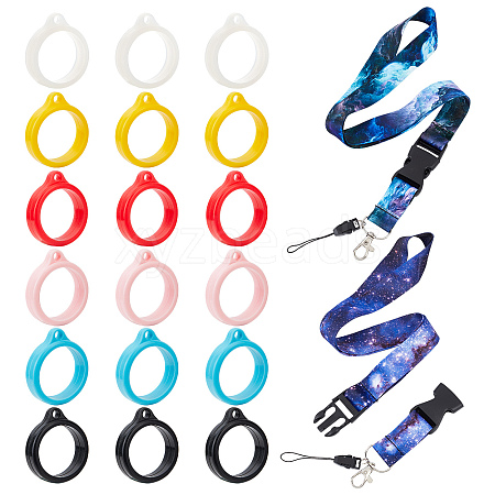 Gorgecraft Portable Electronic Cigarette Anti-Lost Necklace Lanyard AJEW-GF0006-20-1