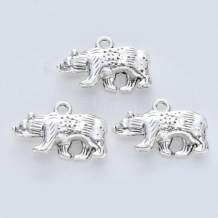 Tibetan Style Alloy Pendants TIBE-R316-020AS-RS-1