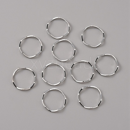 Brass Linking Rings KK-WH0046-61P-1
