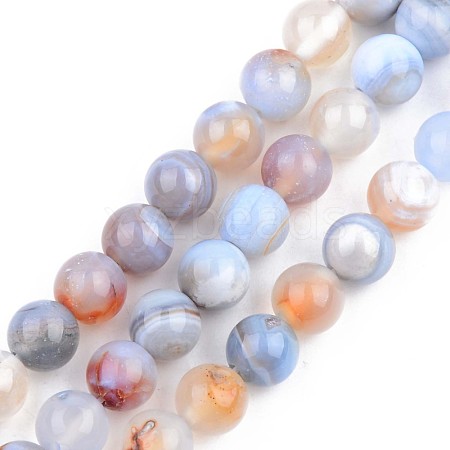 Natural Agate Beads Strands G-S359-137-1