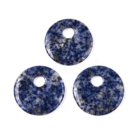 Natural Blue Spot Jasper Pendants G-T138-177B-1