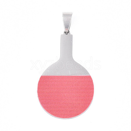 Printed 201 Stainless Steel Pendants STAS-T066-86B-1