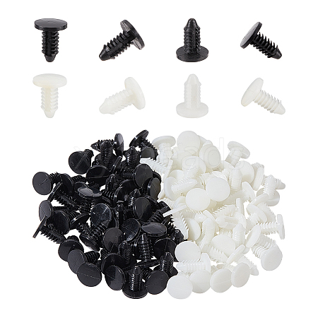 AHADEMAKER 100Pcs 2 Colors Nylon Gauge Rivets FIND-GA0002-52-1