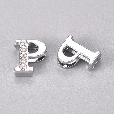 Alloy Slide Charms PALLOY-WH0066-21P-1