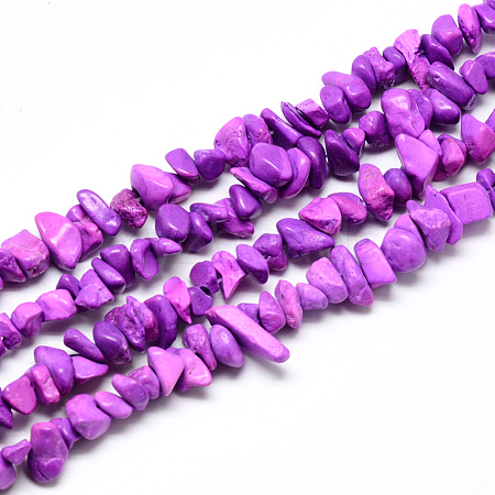 Synthetic Turquoise Beads Strands G-R002-03-1