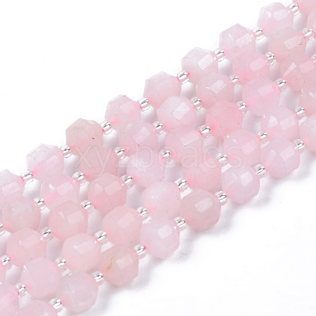 Natural Rose Quartz Beads Strands G-R482-30-8mm-1