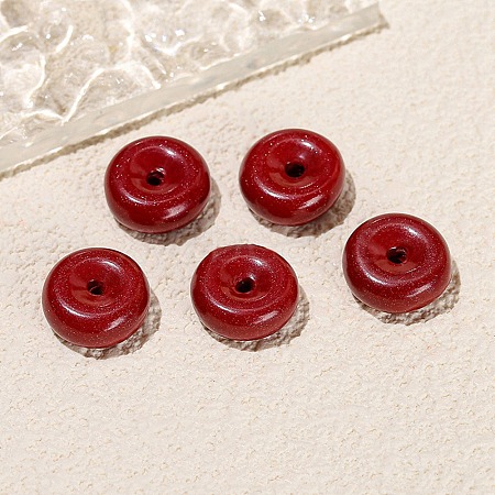 Handmade Cinnabar Beads PW-WG37009-07-1