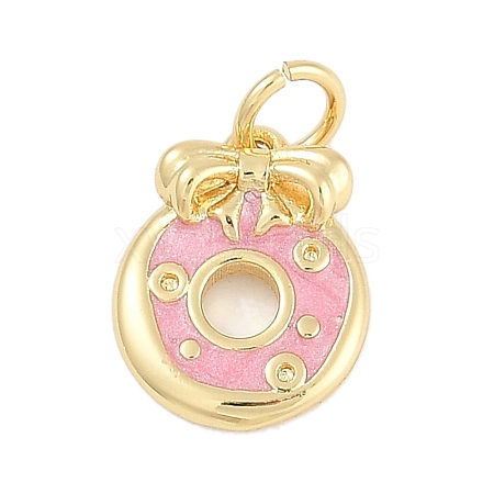 Brass Enamel Charms KK-Q028-12A-G-1