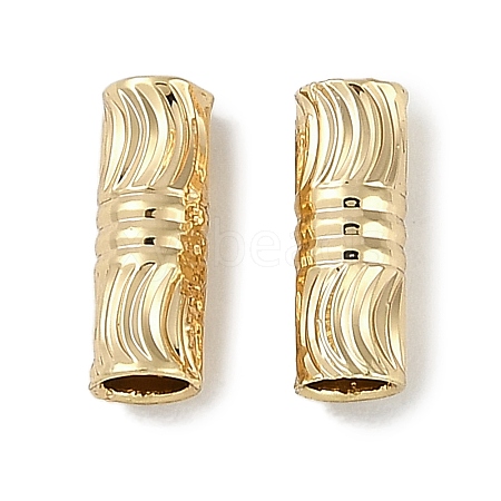 Brass Tube Beads KK-I719-14G-1