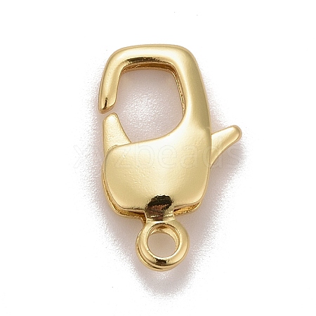 Brass Lobster Claw Clasps X-KK-M229-70G-1