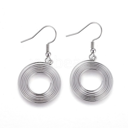 Tarnish Resistant 304 Stainless Steel Dangle Earrings EJEW-F234-11P-1