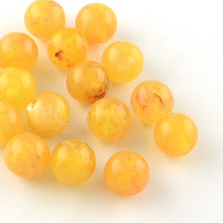 Round Imitation Gemstone Acrylic Beads OACR-R029-20mm-10-1