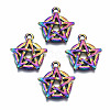 Rainbow Color Alloy Pendants PALLOY-S180-034-RS-1