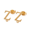 Ion Plating(IP) 304 Stainless Steel Stud Earrings FIND-Q103-01Z-G-1