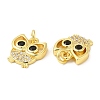 Brass Micro Pave Cubic Zirconia Pendants KK-P236-06G-2