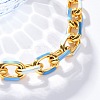 304 Stainless Steel Cable Chain Bracelets for Women BJEW-S162-03G-3